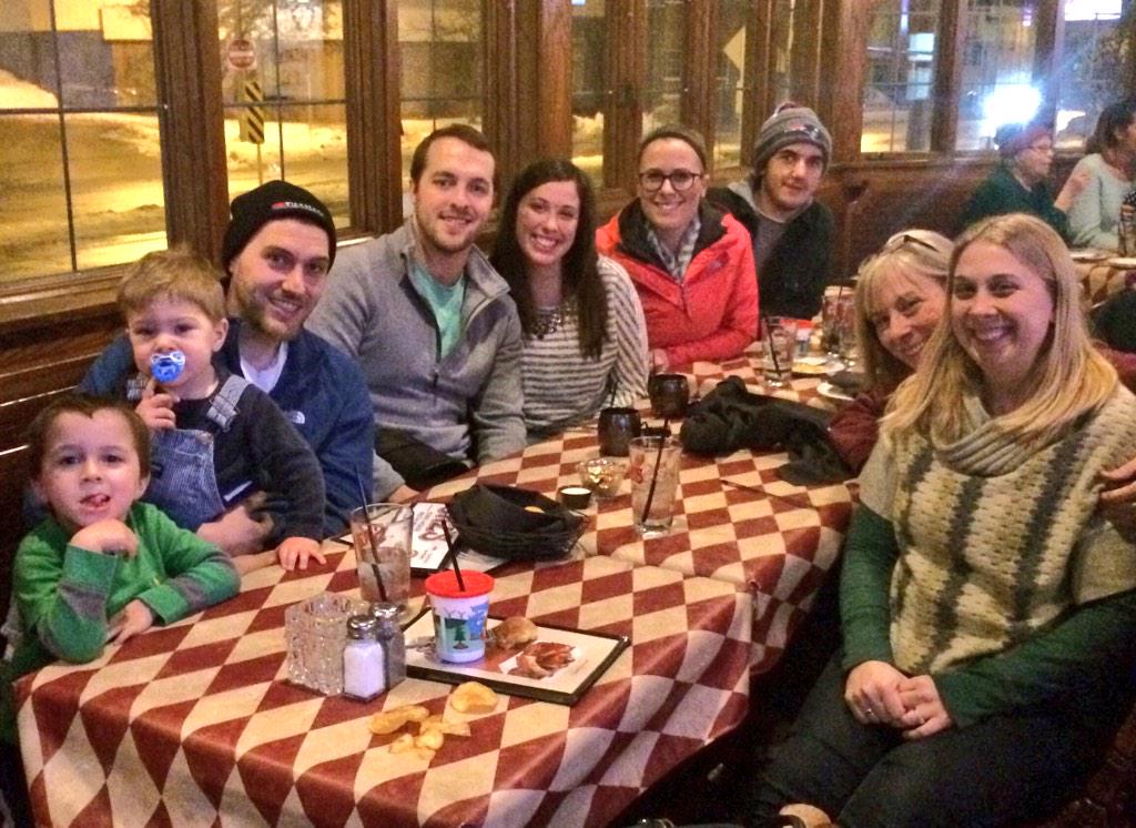The Cullen Family enjoying a Run Week celebratory meal at <a href="/SazsStateHouse/">Saz's State House</a> ! See you at the starting line in 6 days!