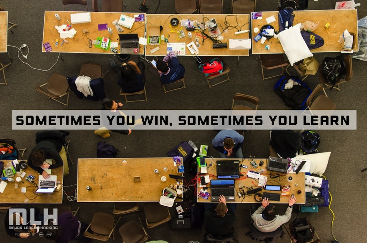 MLHacks's tweet photo. #HackerThoughts: Share with us ONE thing that you've learned from this hackathon weekend? It can be anything at all! http://t.co/6FKszqq3Ux