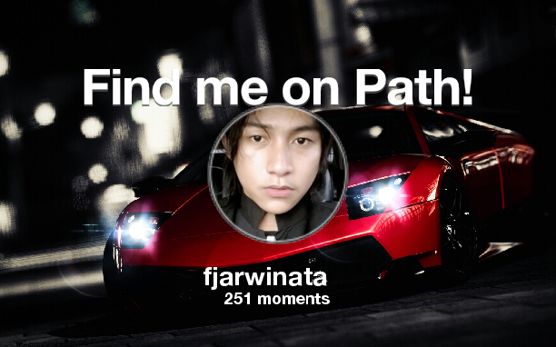 fjarwinata's tweet photo. I've shared 251 memories with my friends on #Path - see them now at http://t.co/U6TB8cCGWj! #thepersonalnetwork http://t.co/dJEXonfDxi