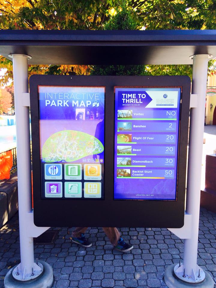 RSILED's tweet photo. RSI interactive kiosk to assist park customers throughout Kings Island amusement park Mason, Ohio.#Kiosk #KingsIsland http://t.co/EXftIYJbKB