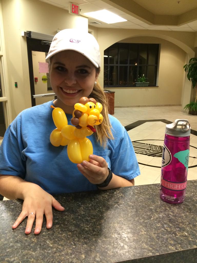 lucentennial's tweet photo. Had some balloon animal fun in the lobby today thanks to one of our favorite RAs, Dan! @OMGitsAnnaP @ALI_M0HAMED http://t.co/3mmtvw3NUe