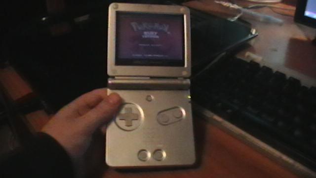 SuperMaksy's tweet photo. @8BitEv0luti0n I remember the day my brother handed me Pokemon Ruby with a Gameboy Advanced SP... I was so happy :) http://t.co/HhC2wQiEG5