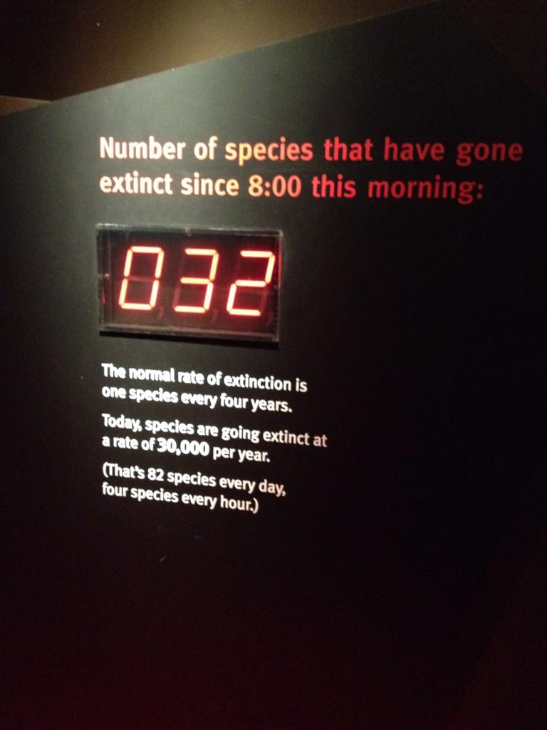 MrKedz's tweet photo. Saw this at the end of the Evolving Earth exhibit at The Field Museum. How relevant do #IB532 this week http://t.co/0vh4MNqbYl