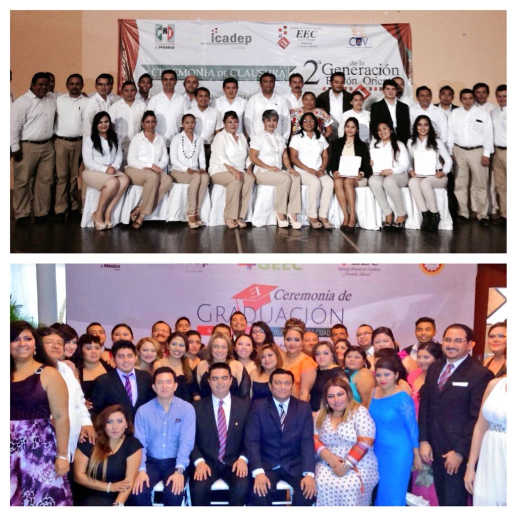 CarlosCetina's tweet photo. Un orgullo presentar a las egresados del diplomado 2014-2015 de la #4GEEC @CuadrosPRI y la #2GEEC de la @EEC_Oriente http://t.co/FzKO3dxDMw