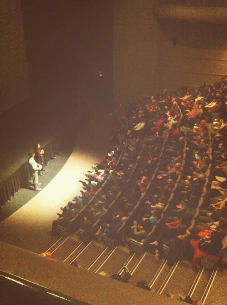 YukonFilm's tweet photo. A packed house at @YukonArtsCentre for Suzanne Crocker's 'All the Time In The World' @northwestel #ALFF2015 http://t.co/1QtuyQXV8z