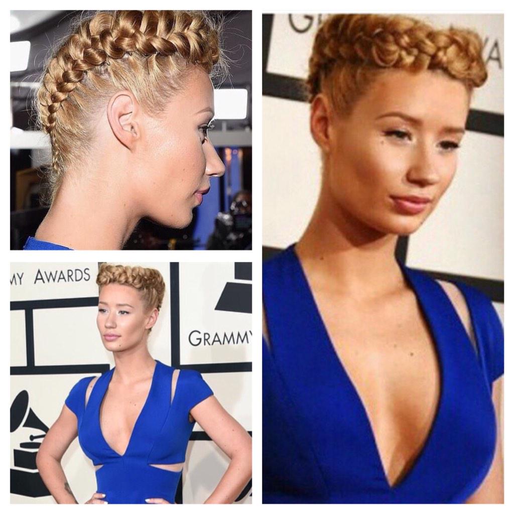 MalorieAvaline's tweet photo. I know everyone is hatin' but I love the hair @IGGYAZALEA. #braidobsessed #GRAMMYs http://t.co/0wQ9qW26Ek