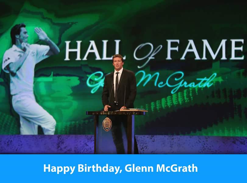  Happy birthday hall of famer Glenn McGrath 