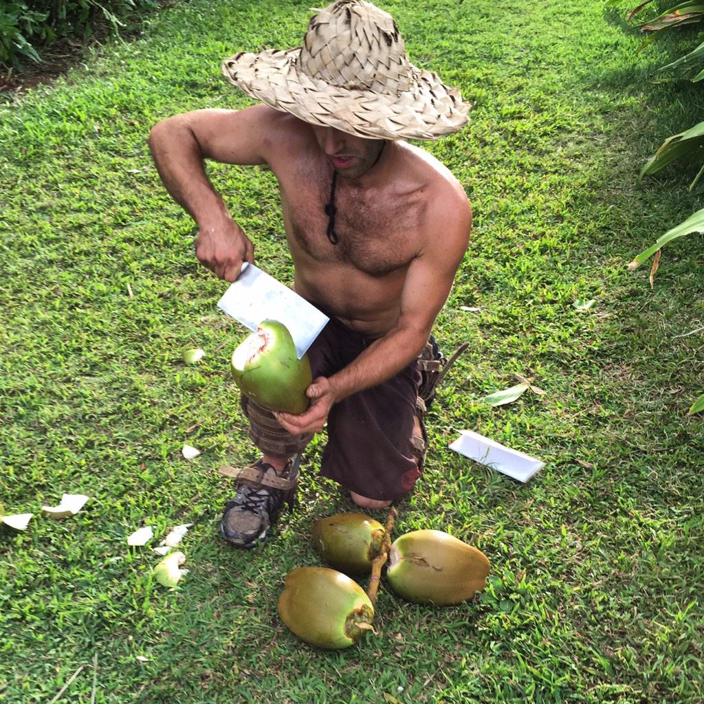 Laurie_David's tweet image. #coconutwater direct from the source. #notprocessed