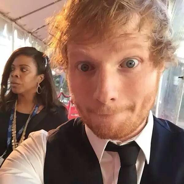 SheerioPawPrint's tweet image. Grammy selfie. ☺👌 #GRAMMYs --