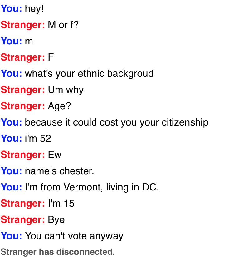 nicechestarthur's tweet photo. What do the Chinese and fifteen-year-olds have in common? They can't vote. http://t.co/ObBleHDxZn