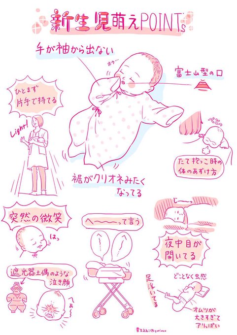 裾がクリオネみたいになっている ひとまず片手で持てる 赤ちゃんあるあるイラスト に あるある の声 Togetter