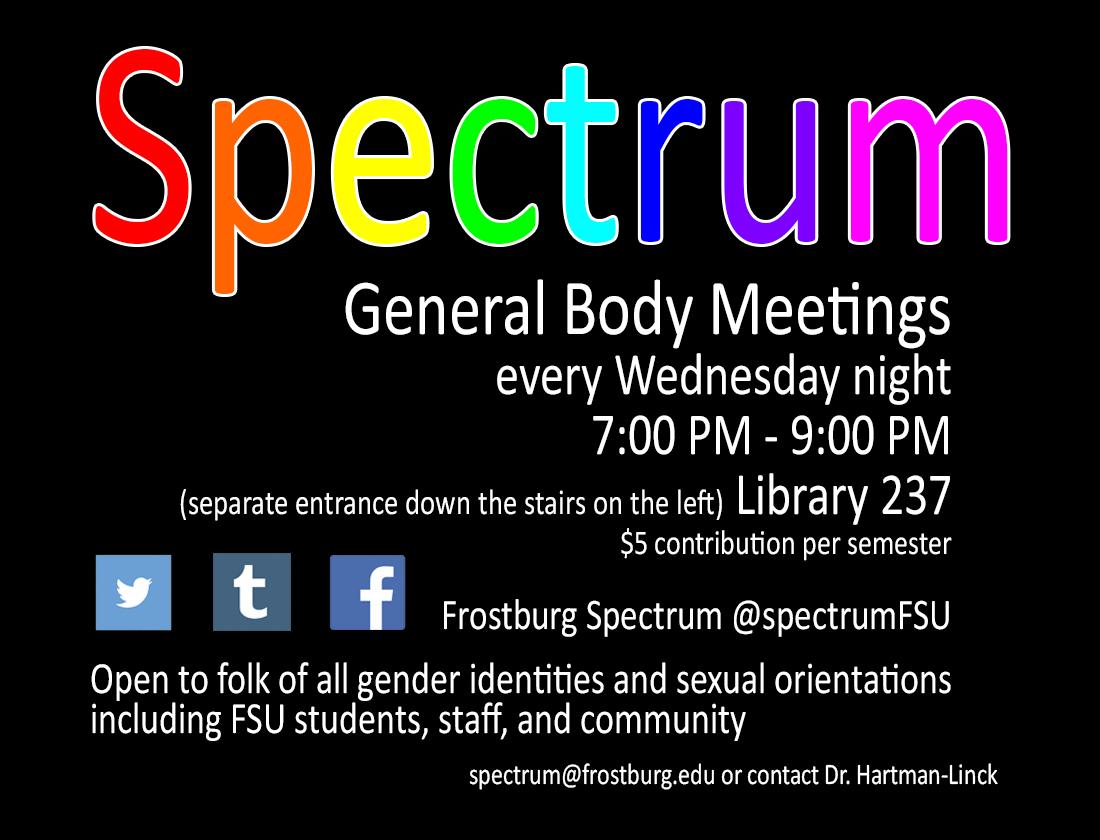spectrumfsu's tweet photo. Look for our sign on the TVs in Lane University Center! #instaFrostburg http://t.co/ZaNVd7rnRT