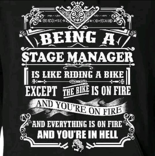 ShorewoodSMS's tweet photo. Thought our new stage managers and veterans would enjoy this. #StagemanagerHumor http://t.co/CIrWDhShL7