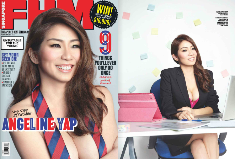 mobilemagzter's tweet photo. #AngelineYap heats up the cover of @FHMSingapore this month! Grab your copy. http://t.co/ruKh21B1rX http://t.co/RCnXPM7awA