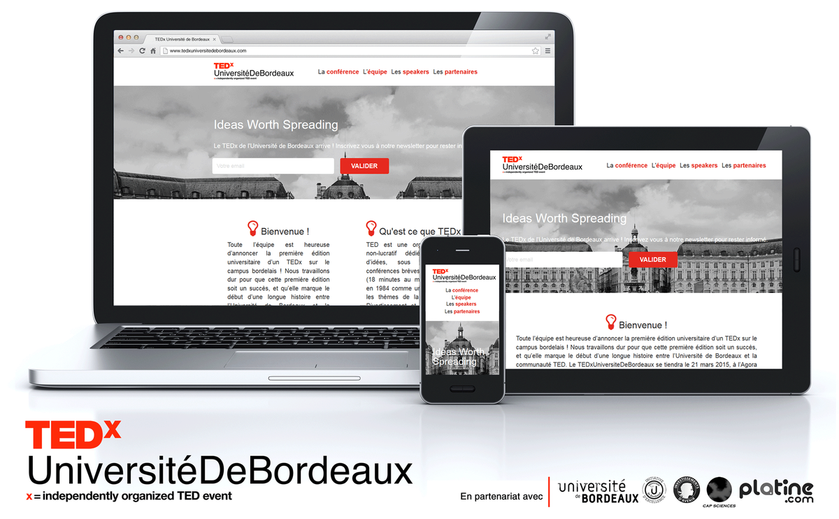 platinecom's tweet photo. 1ère édition universitaire le 21/03/2015 pour @TEDxUnivBx, avec une thématique lumineuse http://t.co/Yj8MNOUFmA http://t.co/gTiTPQ8x4S