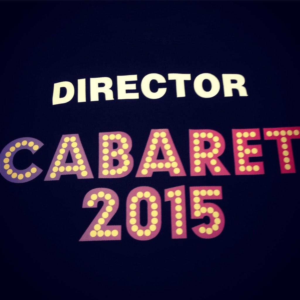 Mrs Crimes has her Cabaret t-shirt! We're very excited that they have arrived! #cabaret2015 <a href="/RydalPenrhos/">Rydal Penrhos School</a> #theatre 🎭