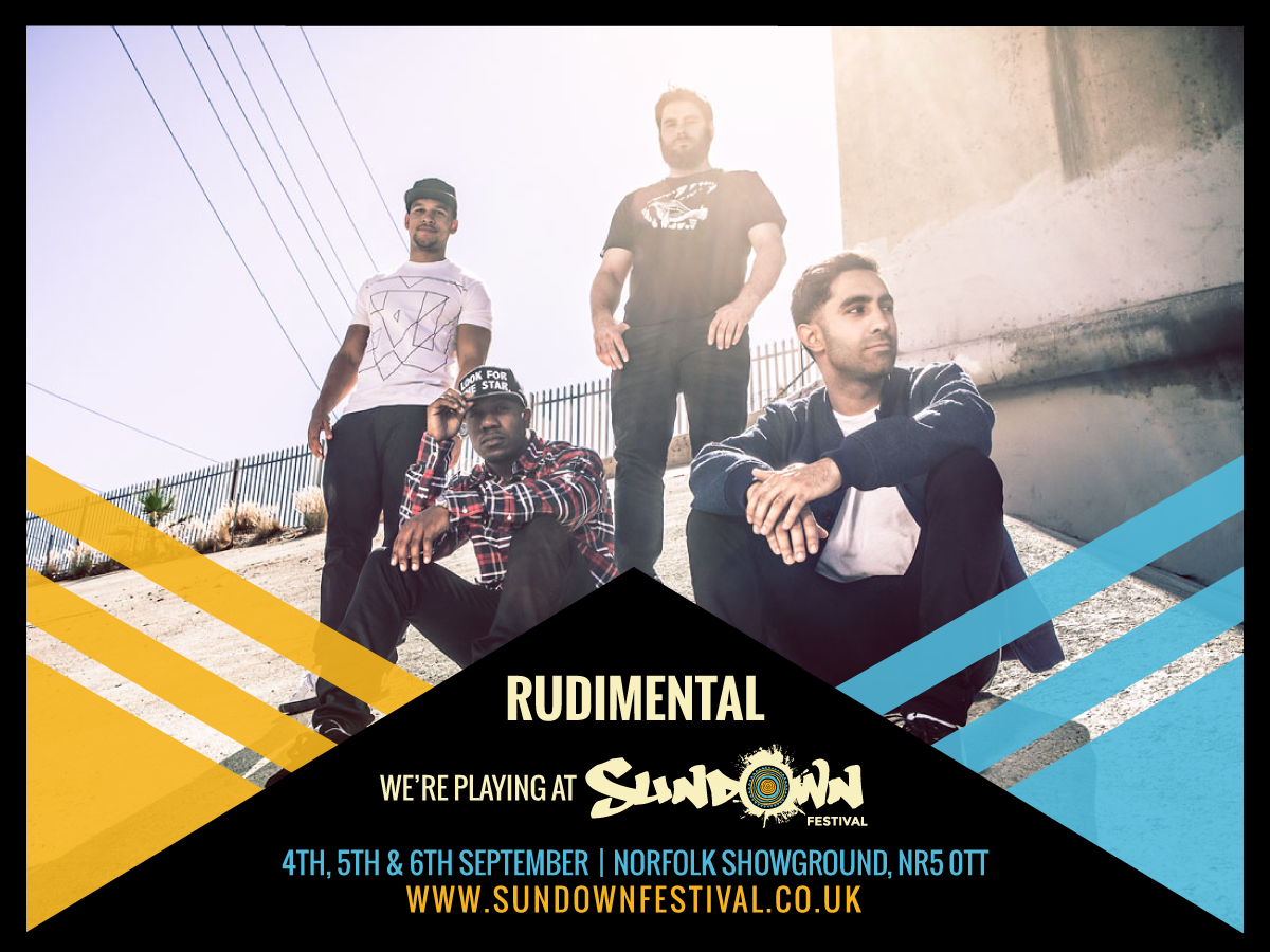 SundownUK's tweet photo. You asked, we delivered! The 1st of our 2015 announcements is the incredible @RudimentalUK as Saturday headliner! http://t.co/L9Zu45skcQ