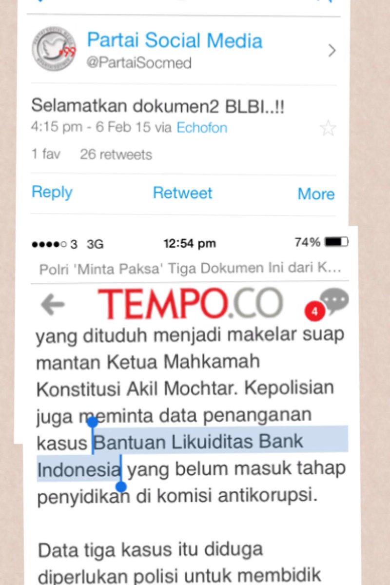 Masih ada keraguan tentang motif dibalik semua kegaduhan ini?