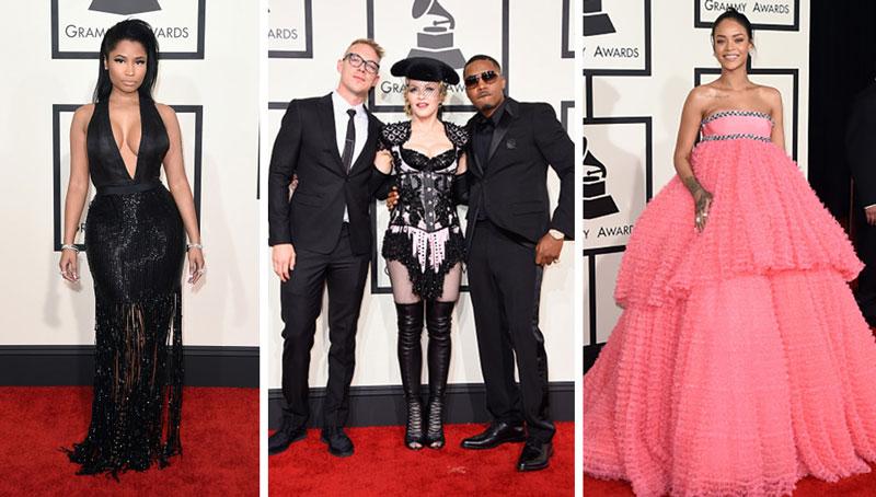 Grammys Red Carpet Beyoncé Rihanna Nicki Minaj Chris Brown