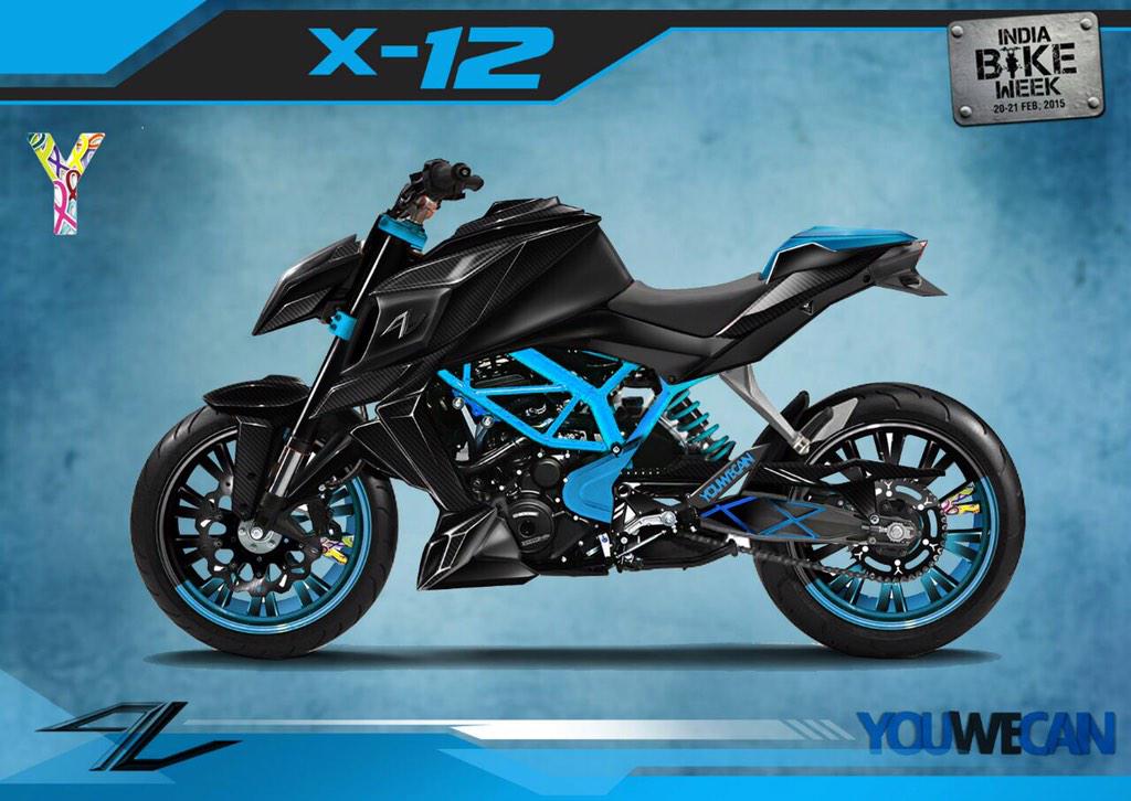 YUVSTRONG12's tweet photo. Concept Render of @YOUWECAN X12 bike by #AUTOLOGUE design, stay tuned to know how the bike came together. #IBW #TFB http://t.co/dnG82u5ove