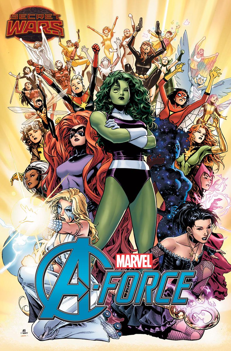 MarvelUK's tweet photo. #MarvelAForce assembles in #SecretWars with @GWillowWilson @EvilMarguerite & Jorge Molina - http://t.co/UL3ntGktk3 http://t.co/iSI2MtnUWe