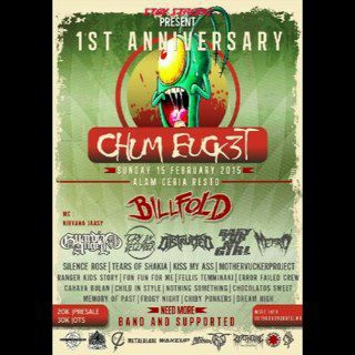 15 February 2K15. Available ticket 1st Anniversary ChumBucket. Only 20K • GS: @billfoldx !! Info: 082298233909.