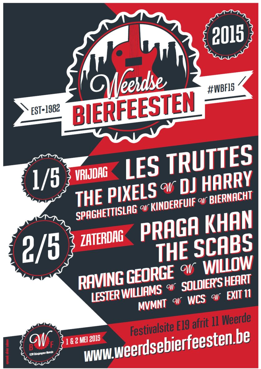 breucq1's tweet photo. Hier de nieuwe affiche van de  Weerdse Bierfeesten ! de promo kan beginnen #wbf15 http://t.co/iZqhPSyoHw