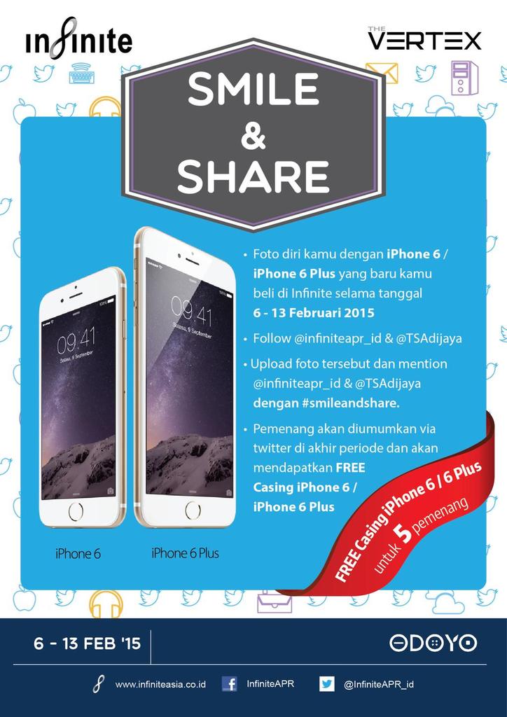 TSAdijaya's tweet image. Sudah punya iPhone 6? Yuk ikut photos kontesnya #Smileandshare :) @InfiniteAPR_id #TSAcompetition