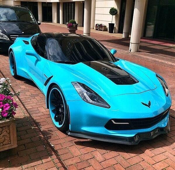 Turquoise Corvette