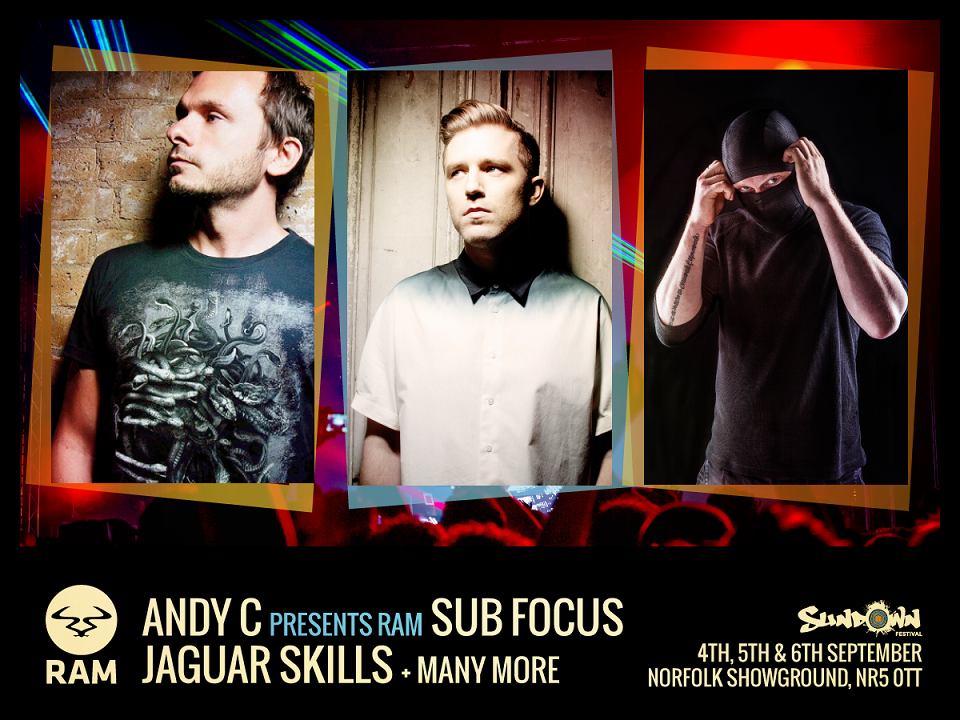 SundownUK's tweet photo. Back by popular demand @ANDYC_ram presents @RAMrecordsltd on Stage 2 on Sunday! Joining are @SubFocus and @JAGSKILLS! http://t.co/mogdB2sgrf