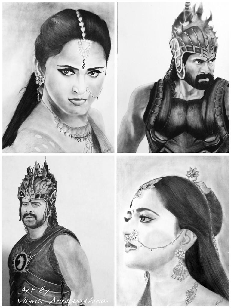 sketch 2 baahubali pencil Twitter: Vamsi Annabathina