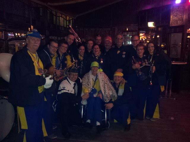 Gister waren de trombone weer enz op volle sterkte Astrid leuk dat je er weer bij bent