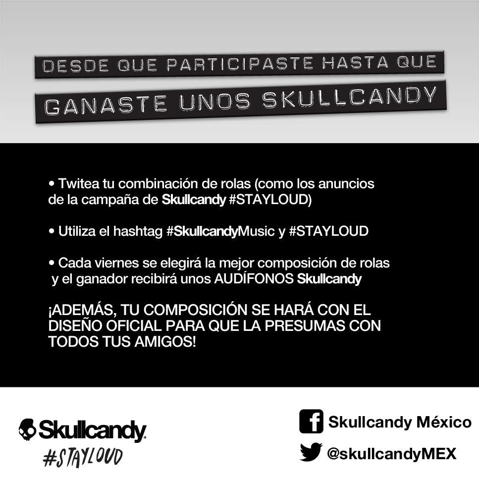 ¡PARTICIPA Y GÁNATE UNOS AUDÍFONOS SKULLCANDY!