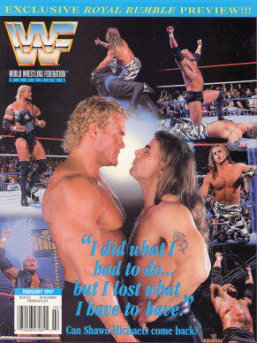 WWF Magazine February 1997. Sycho Sid & HBK on the cover released 18 years ago this month. @WWEmagazine #RAW #WWE