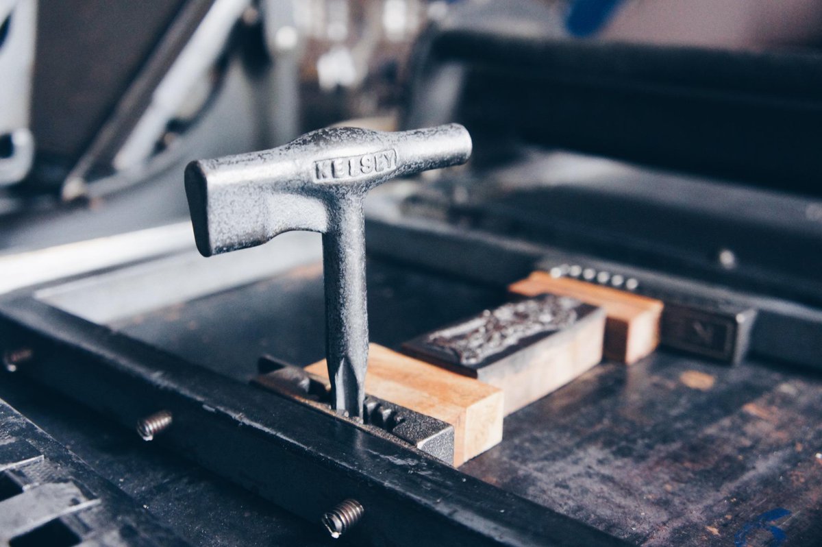 lettersethou's tweet photo. This is a #quoin key, used to tighten #type before printing. Let us be the quoin key to tighten your #brand. http://t.co/xpPz7VyYd1