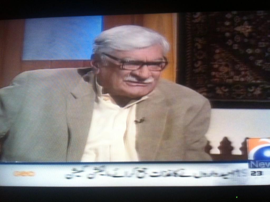 RoghaniSaud's tweet photo. Mashar Asfandyar Wali Khans Interview with Saleem Safi on Geo Tv Right Now.Stay Tuned http://t.co/S4refuqo1Q