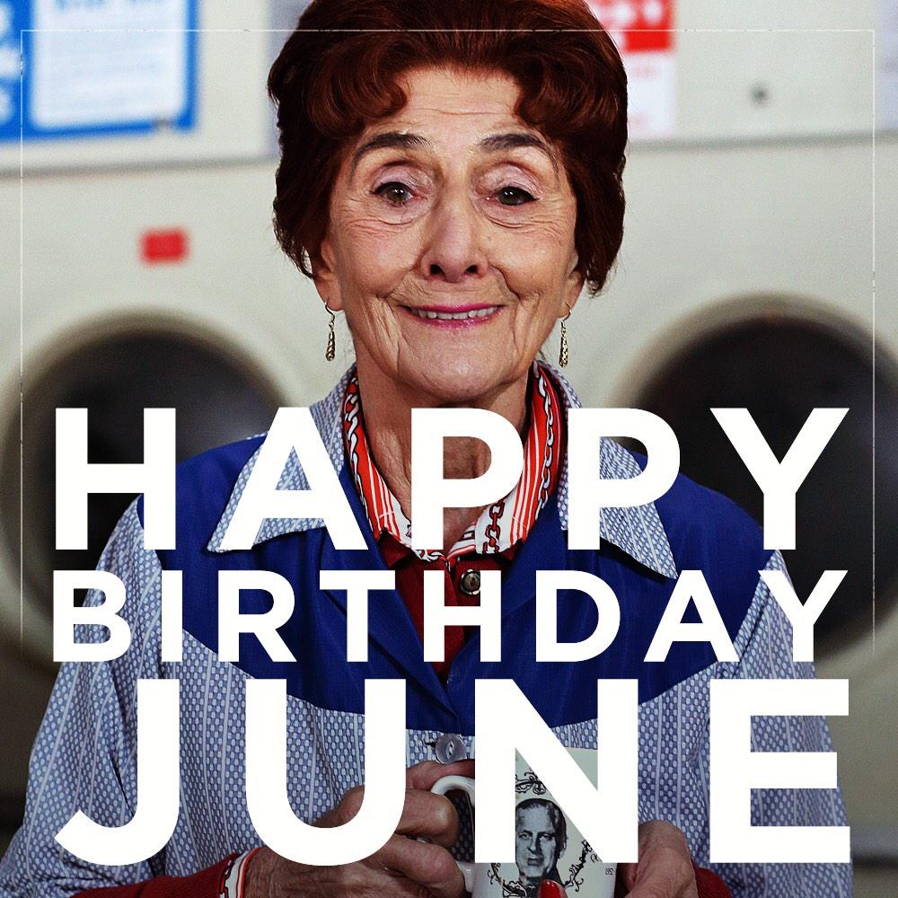 CarrieAPerri88's tweet photo. Dot Cotton actress June Brown a very happy 88th birthday. http://t.co/ykYFknaOZl" @sarahwarren409 You share the same birthday as Dot