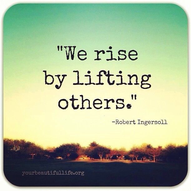 LiveDiff's tweet photo. We rise by lifting others. http://t.co/oDgrRhnP0G
