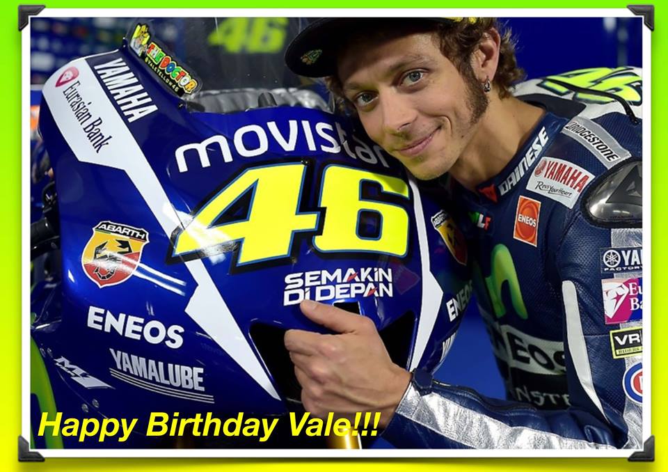 Happy birthday to valentino rossi!  . 