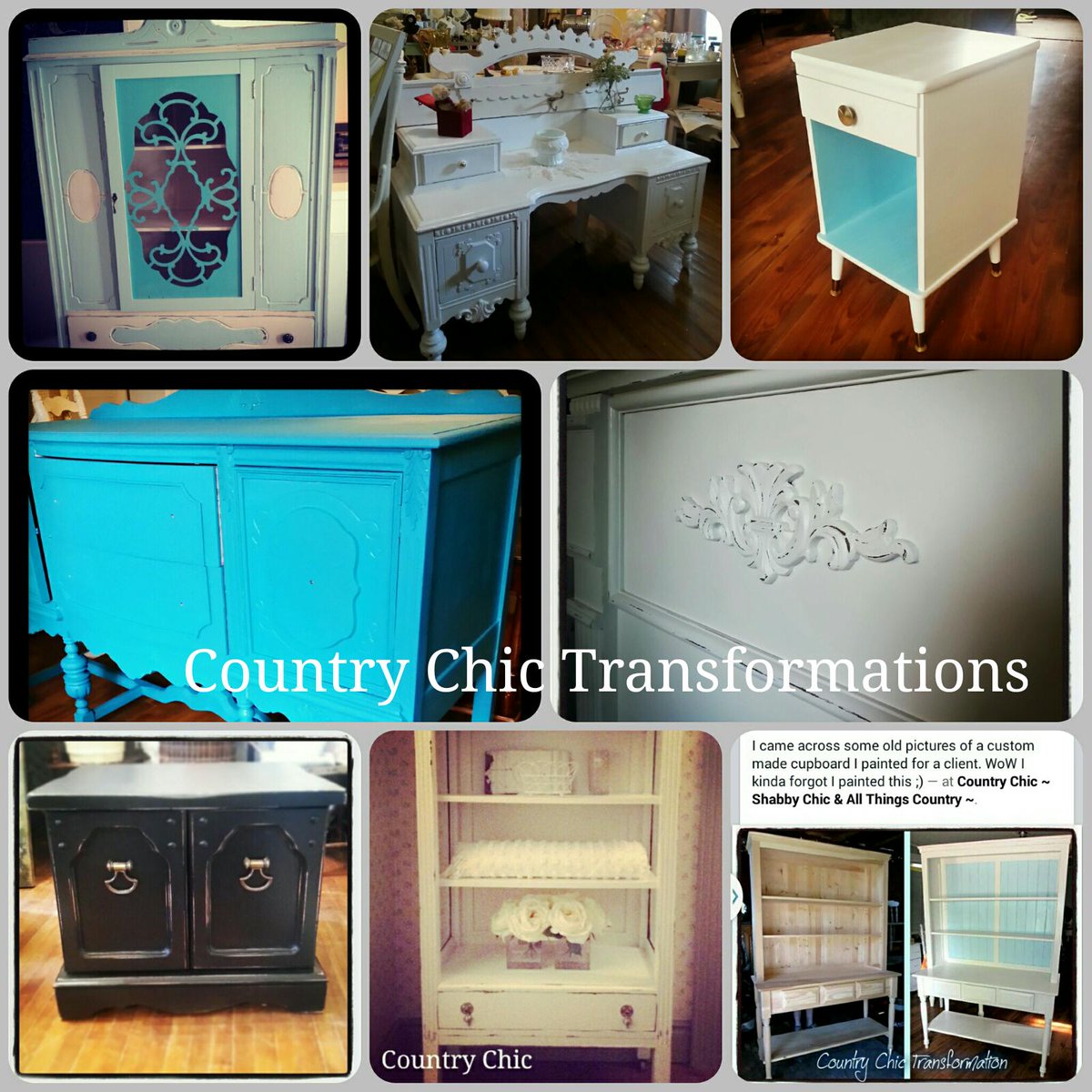 #shabbychichomedecor transformations at #countrychic #bowmanville #Clarington #vintagehomedecor #repurposedfurniture