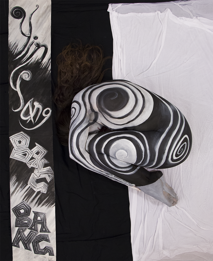 John_B_Butler's tweet photo. I #BodyPaint my wife into a #YinYang! All Pics -> http://t.co/ZENidsMuZL  #indiegame #indiedev #gamedev #art #gameart http://t.co/zLc3qxAVBN