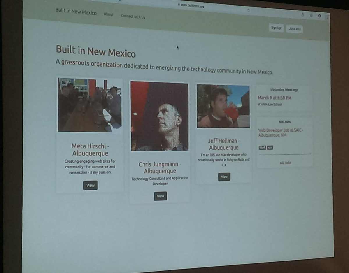 builtinnm's tweet photo. Launched. We are LIVE! Sign up now with your tech skill. #builtInNM #NMTC #CNM2014 #jobs #jobsearch Add jobs! http://t.co/enNujRmX81
