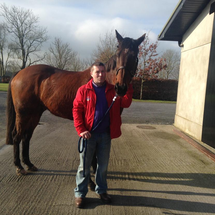 2010 Grand National winner Don't Push it with myself @martinstownstud last Saturday morning #memories