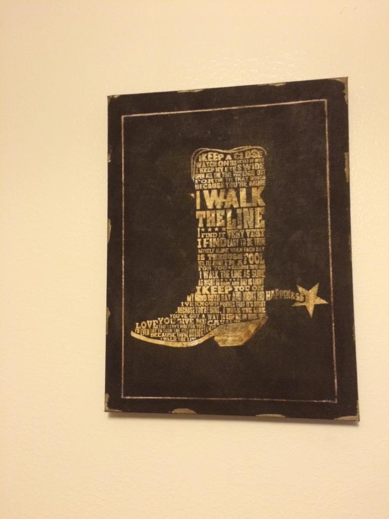 rednecknebraska's tweet photo. New picture I got. It's got I walk the line lyrics in it. 👍🇺🇸 http://t.co/vpfy2hc8Sv