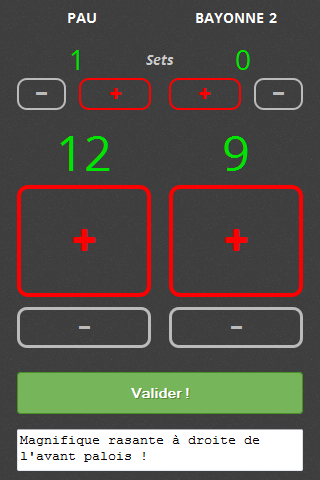PeloteLive's tweet photo. [NOUVEAU] Une interface dédiée aux commentateurs ! Pour partager sans louper le spectacle ! #PeloteBasque #PeloteLive http://t.co/kCDLXdKvzK