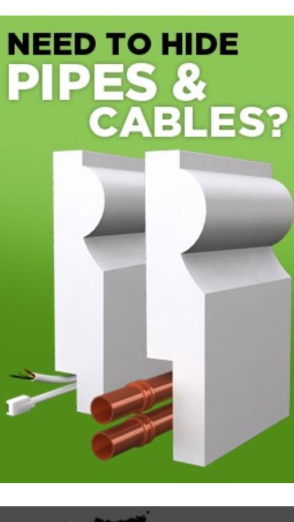 What great idea 💡 Pipe &amp; Cable rebated Skirting, and Skirting Covers - "Skirting over Skirting" #construction