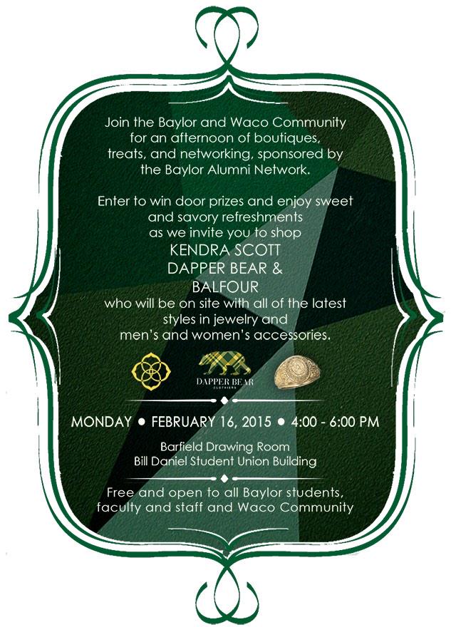 Shop <a href="/KendraScott/">kendrascott</a> jewelry, <a href="/DapperBearTweet/">Dapper Bear</a> fashion, &amp; Balfour class rings today in the SUB: