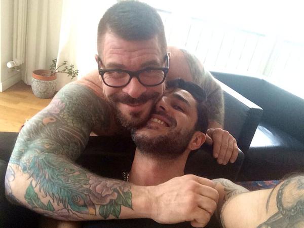 SammmyButler's tweet photo. Rocco @RoccoSteeleXXX @TomasBrandxxx @DmitryOsten and @KorsoRaul on the set @LucasEnt @MichaelLucasNYC http://t.co/mx4SnLvpUv