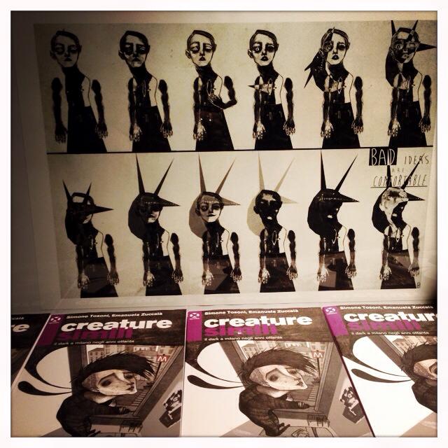 CreatureSimili's tweet image. La mostra di Ambra Garlaschelli per Creature Simili al Rock'n'Roll di #Milano #goth #dark #anni80