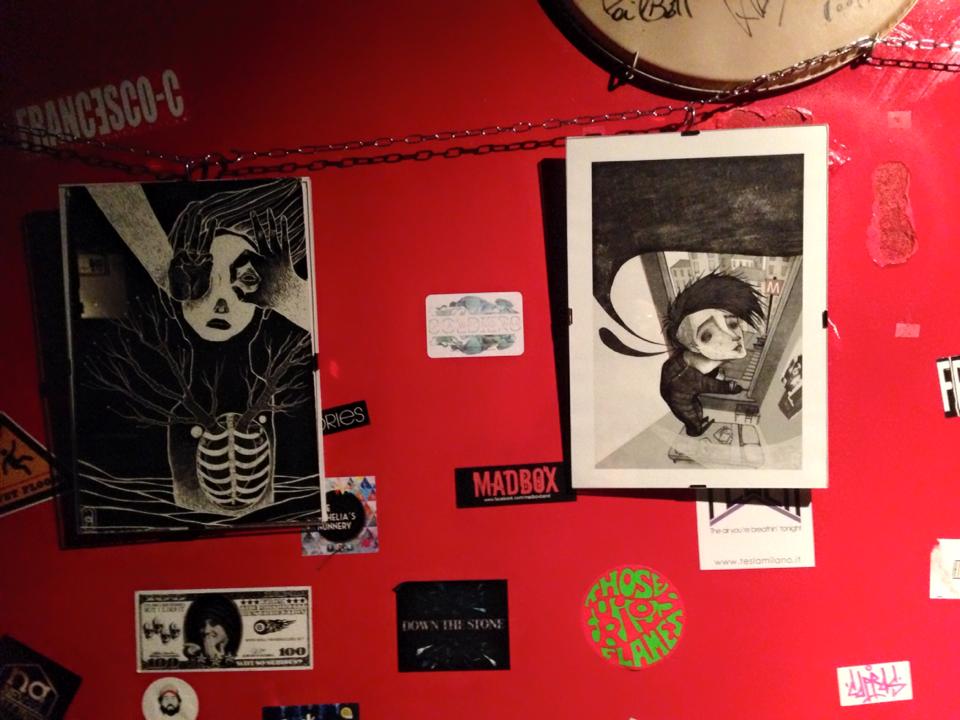 CreatureSimili's tweet image. La mostra di Ambra Garlaschelli per Creature Simili al Rock'n'Roll di #Milano #dark #goth #anni80